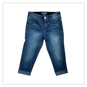 DEMOCRACY‎ AB SOLUTION Women’s Capris/Cropped Jeans Light Wash Raw Hem 2